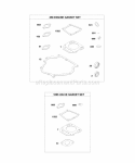 Engine Gasket Set Valve Gasket Set Diagram and Parts List for 246437-0084-B1  Briggs and Stratton Engine